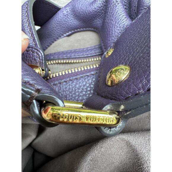 Louis Vuitton Mahina L Leather Monogram Hobo Handbag Shoulder Bag Purse - Picture 10 of 15